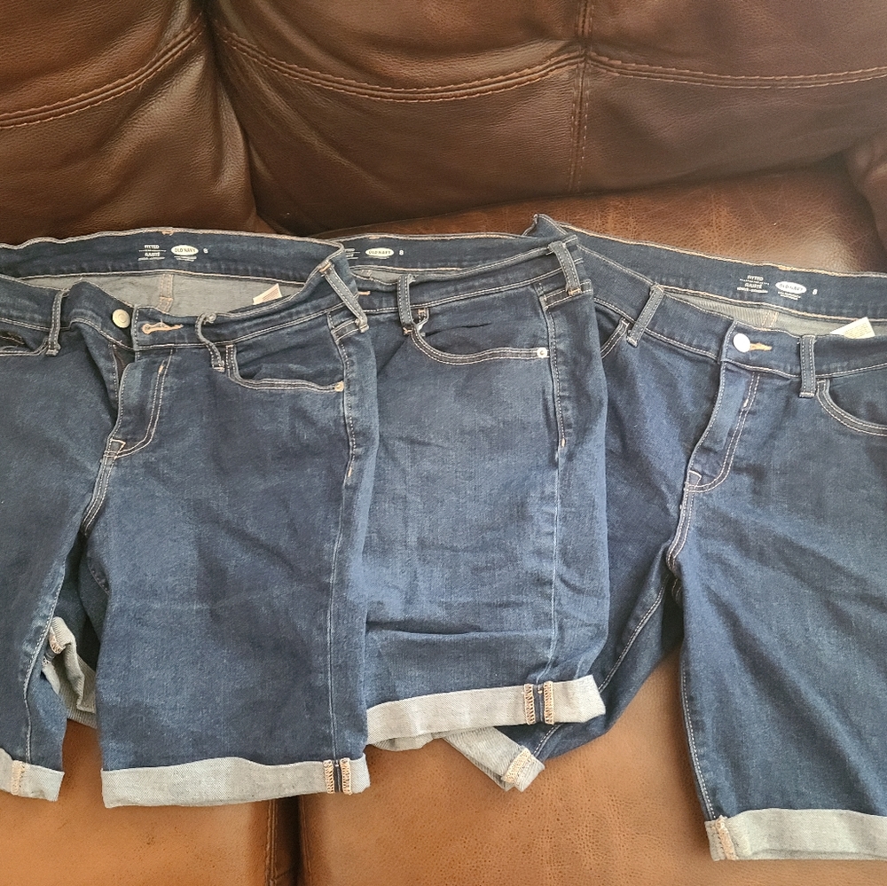 Women's Bermuda Length Jean Shorts